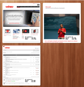 Panel de ducksboard mostrando captura de web con info incrustada